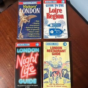 Nicholson London Guide Books 4 Visitors Loire Region Nightlife Restaurant *FLAWS